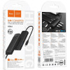 Hoco ���������� 8-in-1 USB-C �� USB 3.0 5Gbps USB 2.0 USB-C PD100W USB-C Micro SD TF Card HDMI 4K ��� RJ45 - (HB44 Easy Safe)
