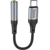 Hoco ���������� �������� ���� USB-C to 3.5mm Hi-Fi Braided 12cm ������ - (LS36 Fresh)