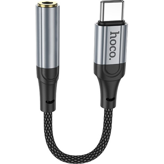 Hoco ���������� �������� ���� USB-C to 3.5mm Hi-Fi Braided 12cm ������ - (LS36 Fresh)