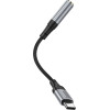 Hoco ���������� �������� ���� USB-C to 3.5mm Hi-Fi Braided 12cm ������ - (LS36 Fresh)