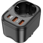 Hoco ���������� ����� �� USB-C PD20W QC3.0 18W ��� 2 x USB 5V/3A QC3.0 4000W ������ - (NS3)
