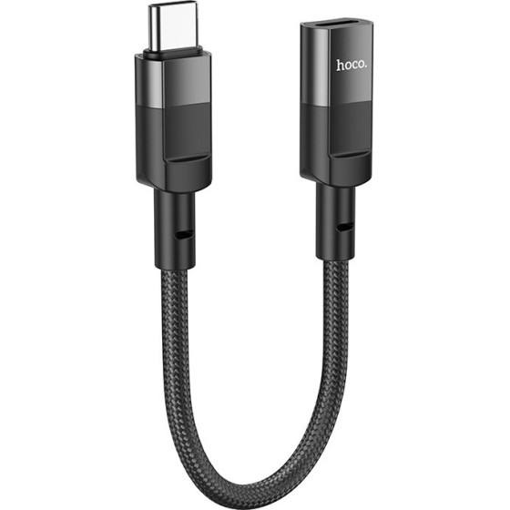 Hoco ���������� USB-C �������� �� Lightning ������ 2A OTG 10cm ����� Braided - (U107)