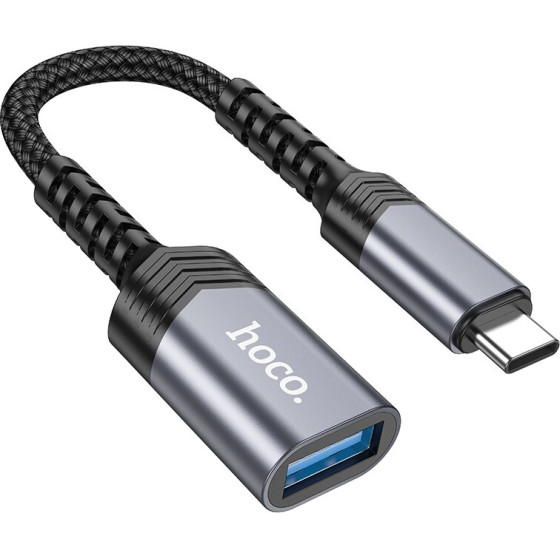 Hoco ���������� USB-C �� USB 3.0 �� ���������� OTG 5Gbps ���������� �������� 5V/4A ��� ����� Anti-bending ������� ���� - (UA24)