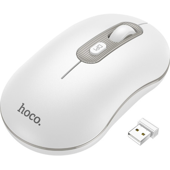 Hoco �������� ������� 1600dpi 2.4GHz ����� - (GM21 Platinum)