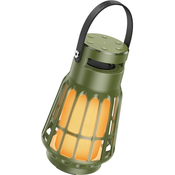 Hoco Bluetooth ������ ����� V5.3 8h TWS 10W 3600mAh �� Micro SD FM USB ��� Outdoor Sound Effects ������� - (BS61 Camping Lamp)