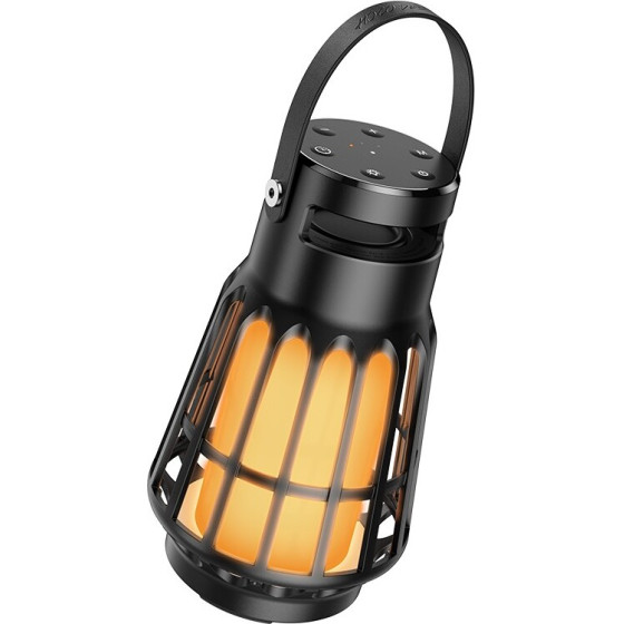 Hoco Bluetooth ������ ����� V5.3 8h TWS 10W 3600mAh �� Micro SD FM USB ��� Outdoor Sound Effects ����� - (BS61 Camping Lamp)