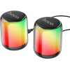 Hoco ����� Wireless BT V5.2 2X5W, FM, USB ��� 3.5mm 12 x Lighting Effects - (BS56 Colorful 2-in-1)