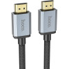 Hoco ������� �������� HDMI HDMI 2.0 �� 4K 60Hz HD 18Gbps ����� 1m Braided - (US03)