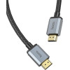 Hoco ������� �������� HDMI HDMI 2.0 �� 4K 60Hz HD 18Gbps ����� 1m Braided - (US03)