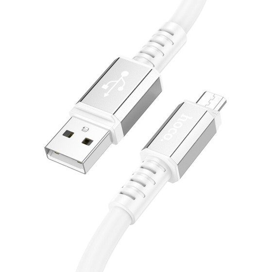 Hoco ������� �������� Strength USB �� Micro-USB 2.4A ����� 1m ������ ������� - (X85)
