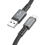 Hoco ������� �������� Strength USB �� Micro-USB 2.4A ����� 1m ������ ������� - (X85)