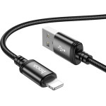 Hoco ������� �������� USB �� Lightning 2.4A ����� 1m Braided - (X89 Wind)