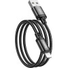 Hoco ������� �������� USB �� Lightning 2.4A ����� 1m Braided - (X89 Wind)