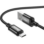 Hoco ������� �������� USB �� Micro USB 2.4A 1m ����� Braided - (X89 Wind)