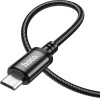 Hoco ������� �������� USB �� Micro USB 2.4A 1m ����� Braided - (X89 Wind)