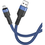 Hoco ������� �������� USB �� Micro-USB Braided 2.4A ���� 1.2m ������ ������� - (U110)