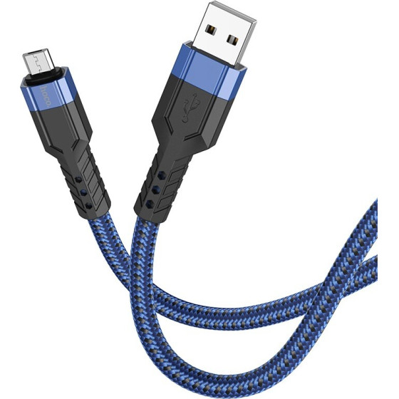 Hoco ������� �������� USB �� Micro-USB Braided 2.4A ���� 1.2m ������ ������� - (U110)