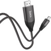 Hoco ������� �������� USB-C �� HDMI 4K 30Hz ULTRA HD 2m ���� Braided - (UA16)