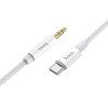 Hoco ������� �������� ���� Braided USB-C �������� �� 3.5mm �������� 1m ����� - (UPA19)