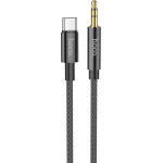 Hoco ������� �������� ���� Braided USB-C �������� �� 3.5mm �������� 1m ����� - (UPA19)