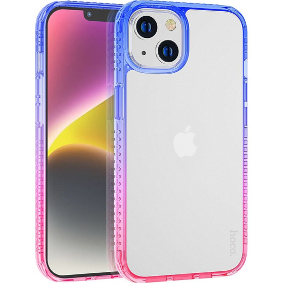 Hoco ���� ��� Apple iPhone 14 Plus Rainbow - (Crystal Color Skin Feel)