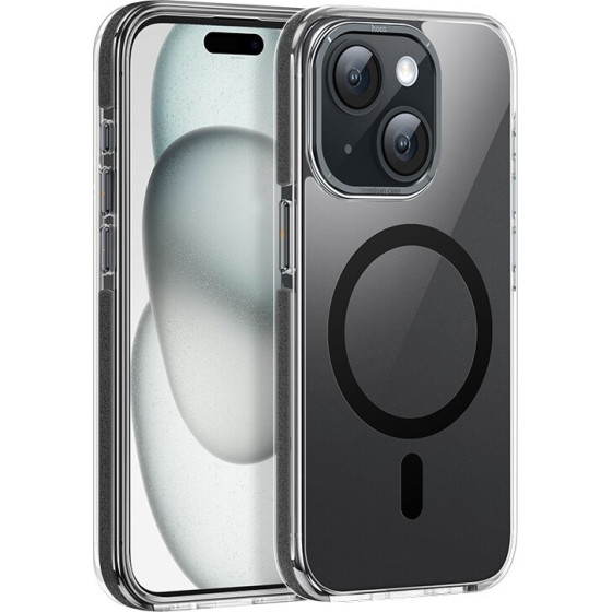 Hoco ���� Magnetic Premium Series Anti-Drop Magnetic Mag-charge ��� Apple iPhone 15 Plus Smoke - (AS6)