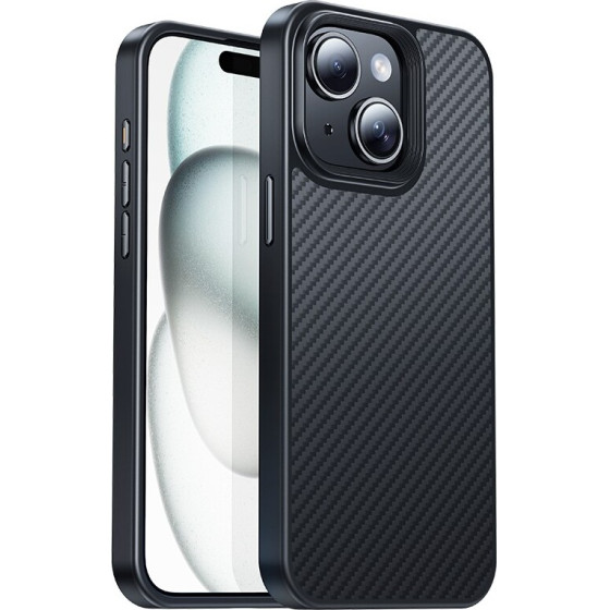 Hoco ���� Premium Series Kevlar Magnetic Mag-charge ��� Slim ��� Apple iPhone 15 Plus MagSafe ����� - (AS7)