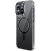 Hoco ���� Premium Series Transparent Magnetic Mag-charge ��� Apple iPhone 15 Pro Smoke - (AS3)
