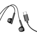 Hoco Hands Free Earphones Stereo USB-C ������� �� ���� ��� �������� USB-C ����� 1.2m - (M93)
