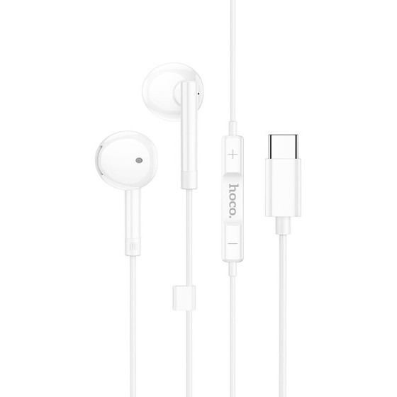 Hoco Hands Free Earphones Stereo USB-C ������� �� ���� ��� �������� USB-C ����� 1.2m - (M95)