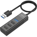 Hoco Hub USB 4 in 1 Easy display USB3.0 �� USB3.0 x 1 ��� USB2.0 x 3 ����� - (HB25)
