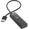 Hoco Hub USB 4 in 1 Easy display USB3.0 �� USB3.0 x 1 ��� USB2.0 x 3 ����� - (HB25)