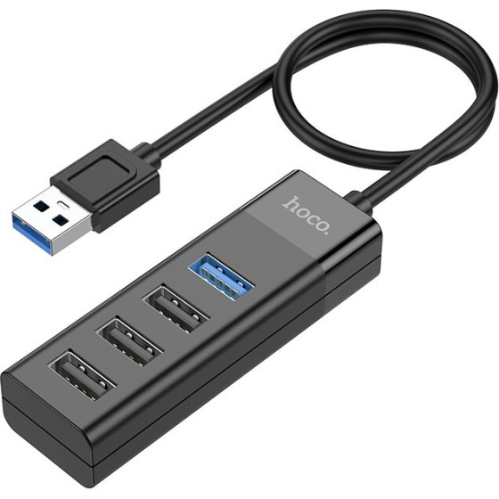 Hoco Hub USB 4 in 1 Easy display USB3.0 �� USB3.0 x 1 ��� USB2.0 x 3 ����� - (HB25)