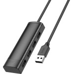 Hoco Hub USB 4-in-1 USB2.0 �� 4xUSB2.0 480Mbps 5V/3A ����� 1.2m - (HB41 Easy Safety)