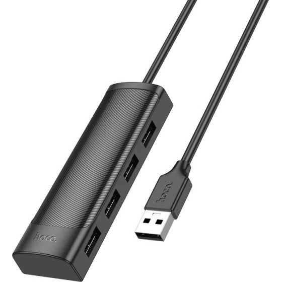 Hoco Hub USB 4-in-1 USB2.0 �� 4xUSB2.0 480Mbps 5V/3A ����� 1.2m - (HB41 Easy Safety)