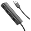 Hoco Hub USB 4-in-1 USB2.0 �� 4xUSB2.0 480Mbps 5V/3A ����� 1.2m - (HB41 Easy Safety)