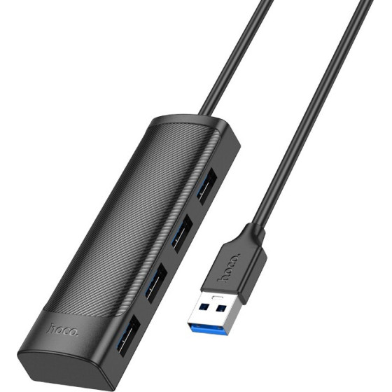 Hoco Hub USB 4-in-1 USB3.0 �� 4xUSB3.0 5Gbps 5V/3A ����� 1.2m - (HB41 Easy Safety)