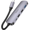 Hoco Hub USB-C HDMI+PD60W+USB3.0+2xUSB2.0 60W 20V/3A ���� - (HB27)