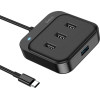 Hoco Hub USB-C �� 1 x USB3.0 ��� 3 x USB2.0 ����� 20cm - (HB31 Easy 4-in-1)