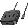Hoco Hub USB-C �� 4 x USB2.0 ����� 20cm - (HB31 Easy 4-in-1)