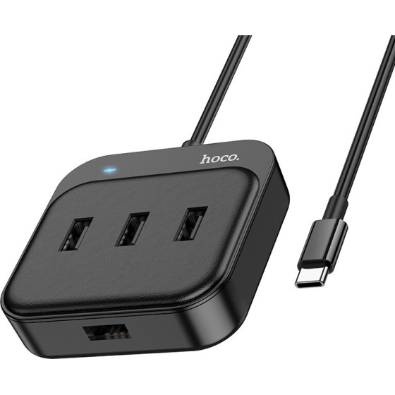 Hoco Hub USB-C �� 4 x USB2.0 ����� 20cm - (HB31 Easy 4-in-1)