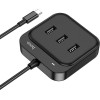 Hoco Hub USB-C �� 4 x USB2.0 ����� 20cm - (HB31 Easy 4-in-1)