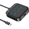 Hoco Hub USB-C �� 4 � USB3.0 ����� 20cm - (HB31 Easy 4-in-1)
