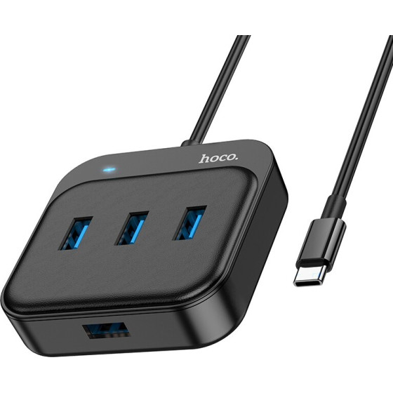 Hoco Hub USB-C �� 4 � USB3.0 ����� 20cm - (HB31 Easy 4-in-1)
