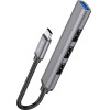 Hoco Hub USB-C USB3.0+3xUSB2.0 ���� - (HB26)