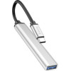 Hoco Hub USB-C USB3.0+3xUSB2.0 ����� - (HB26)