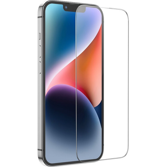 Hoco Tempered Glass Premium Series 0.33mm Flash Attach Full Silk Screen HD ��� Apple iPhone 15 - (G1)
