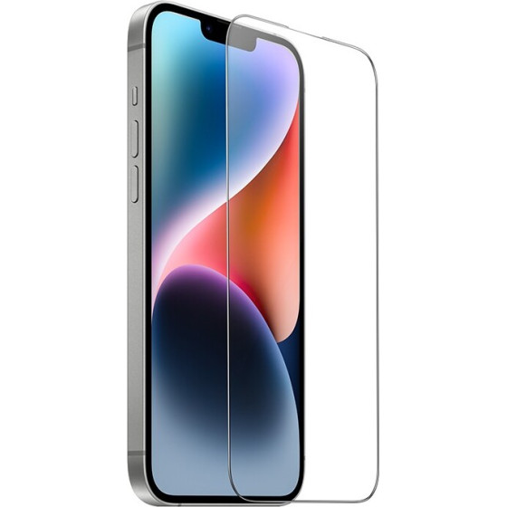 Hoco Tempered Glass Premium Series 9D Large Arc Dustproof Anti-glare 0.4mm ��� Apple iPhone 15 Plus - (A34)