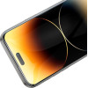 Hoco Tempered Glass Premium Series 9D Large Arc Dustproof Anti-glare 0.4mm ��� Apple iPhone 15 Pro - (A34)
