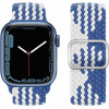 Hoco Watchband 38/40/41mm ��� Nylon ��� Apple Watch 1/2/3/4/5/6/7/8/SE Z Pattern Blue-White - (WA05 Jane Eyre)